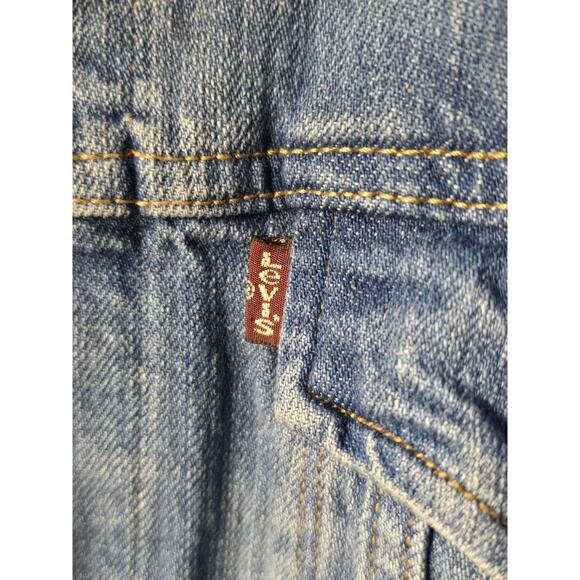 Vintage Y2K Levi’s Trucker Jacket XXL Light Wash Distressed Denim 90s 2000s 2X - Picture 5 of 11